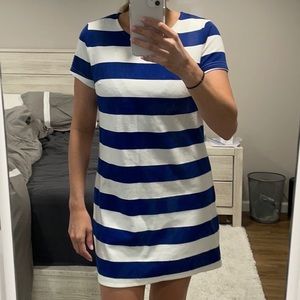 Blue And White Striped Dress Charlotte Russe